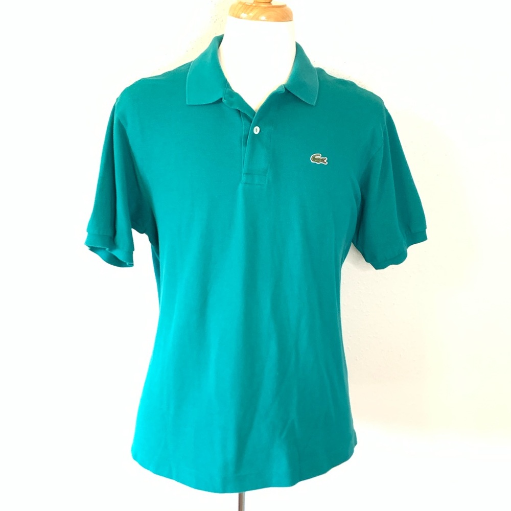 Lacoste Classic Teal Green Polo Size 6 XL